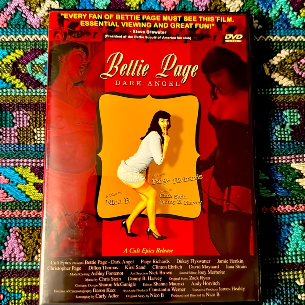 Bettie Page Dark Angel DVD 📀 biographical drama. A film by Nico B. Cult Classic